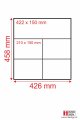 Orientační systém Flexis XL - 426x458 mm - 5 pozic